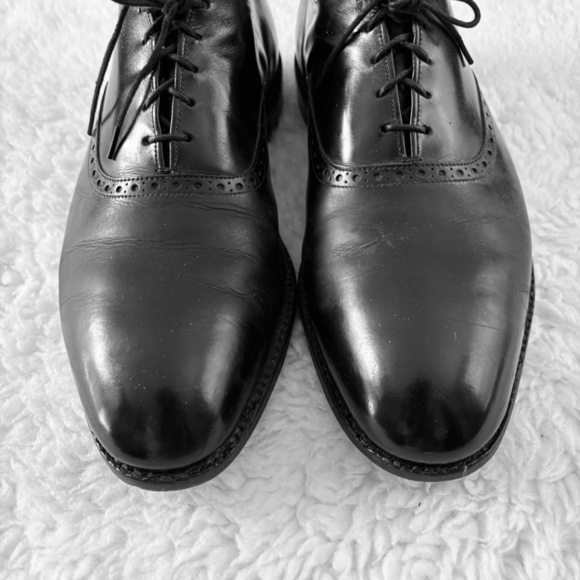 Allen Edmonds Black leather Oxfords Shoes size 9.5 EEE main image 5